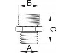 Hydroland REDUSERENIPPEL 3/4X1/2 I MESSING HYDROLAND // LM.NR.3/4X1/2-H