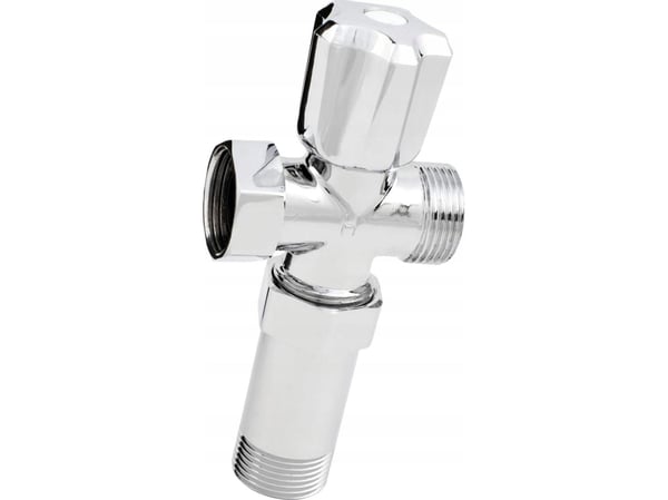 Hydroland ventil til vaskemaskin eller oppvaskmaskin - for de fleste beslag - 1/2" x 3/4"