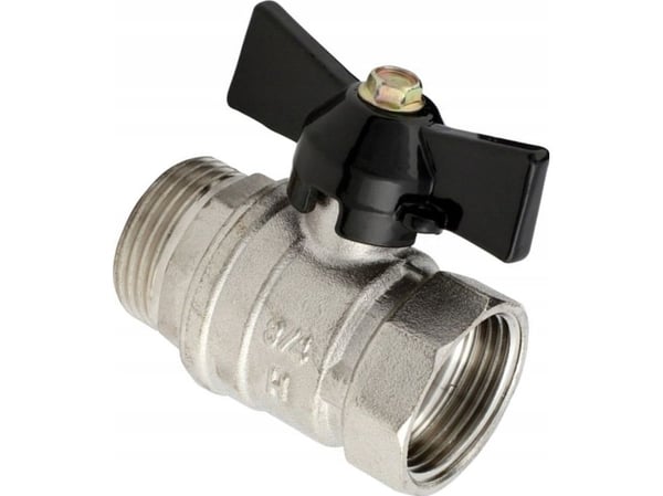 Hydroland kuleventil med tilkobling 1/2" dlawik "H" // ZKC-15-R-H