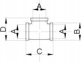 Hydroland CHROME JUNCTION 3/4 "// LC.T.20