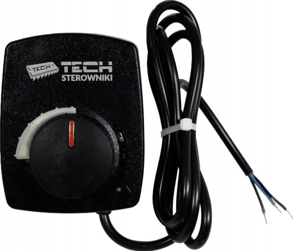 Tech Aktuator med 3-punkts signal 230V AC, rotasjonstid 120s, med 1,5m kabel, svart