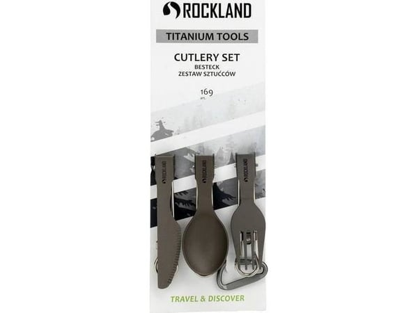 Rockland bestikk Titanium Tools skje gaffel kniv