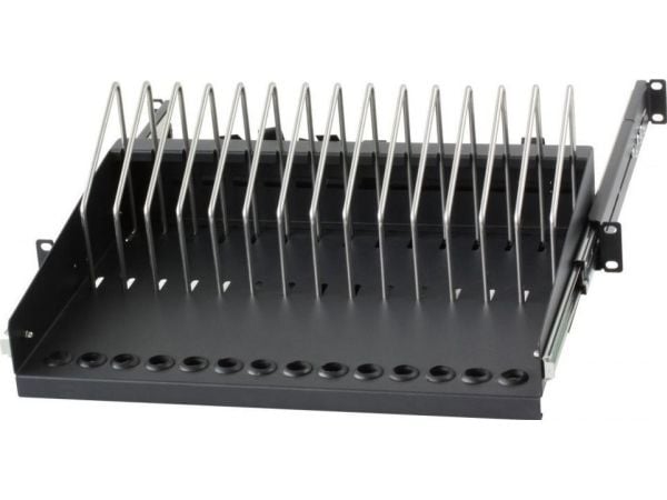Techly I-CABINET-TRAY14BK, Rackhylle, Sort, 4U, 19", 48,3 cm (19"), 480 mm