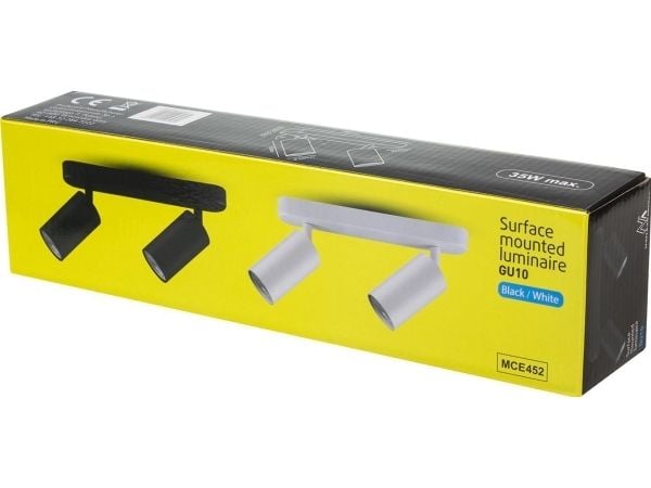 Taklampe Maclean – spot-/takarmatur SPOT GU10 MCE452 B