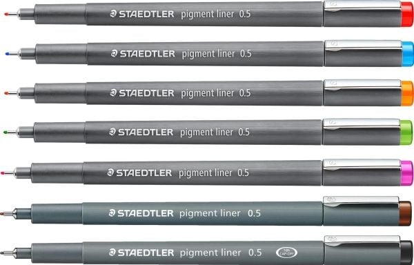 STAEDTLER pigment liner 308 - Fineliner - röd - pigmentbläck - 0.5 mm