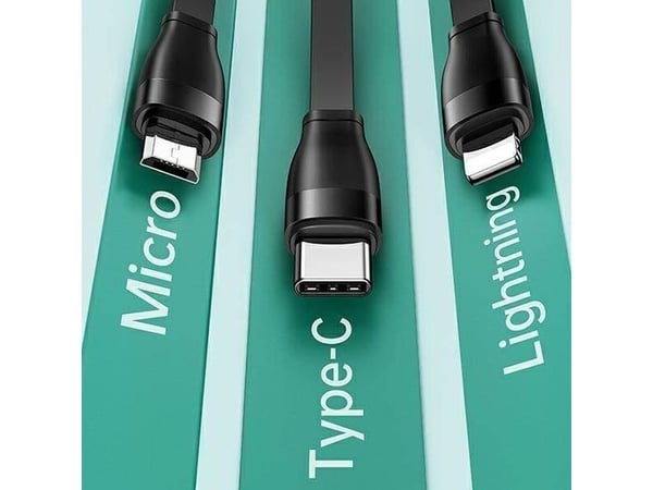 USB-kabel Usams USB-A till Lightning 1 m svart (Usa001133)