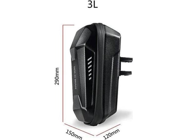 Scooterkoffert / holder WILDMAN ES8X Plus rammeveske svart / svart