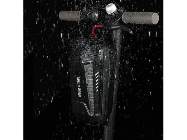 Scooterkoffert / holder WILDMAN ES8X rammeveske svart / svart