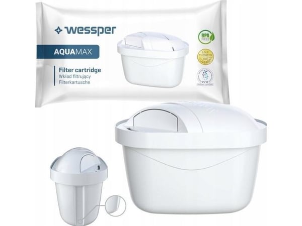 Wessper Aquamax Krystallinsk filterkanne, marineblå + 1 innsats