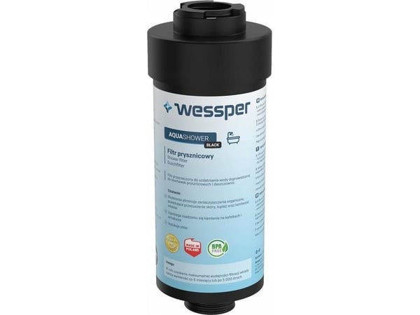 Wessper DUSJFILTER WESSPER AQUASHOWER SVART MAT