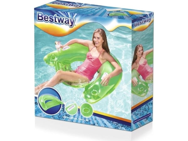 Bestway Lazy Lounge grønn stol med ryggstøtte