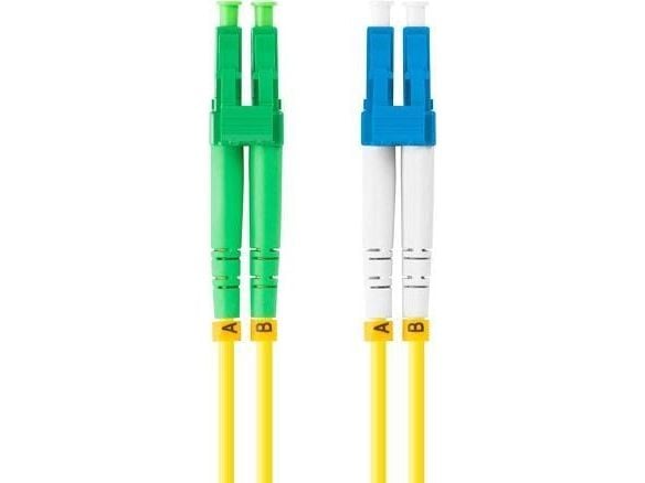 Lanberg - Patchkabel - LC/APC enkelttilstand (han) til LC/UPC enkelttilstand (han) - 2 m. - 3 mm - fiberoptik - duplex - 9 / 125 micron - G.657.A1 ...
