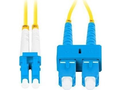 Lanberg - Patch-kabel - SC/UPC enkelläge (hane) till LC/UPC enkelläge (hane) - 5 m - 3 mm - fiberoptisk - duplex - 9 / 125 mikrometer - G.657.A1 - ...