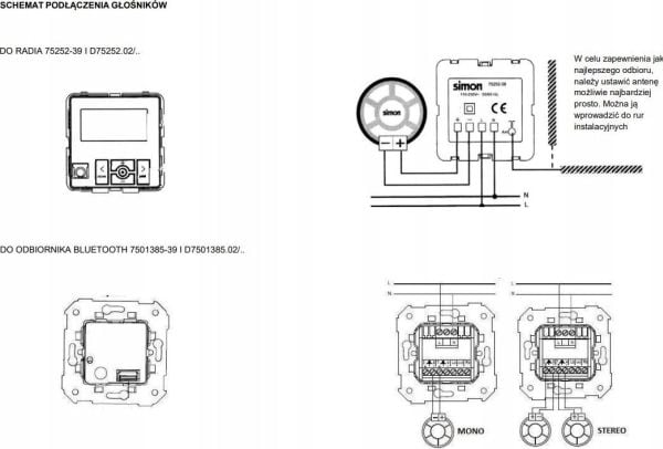 Loftshøyttaler 5" Kontakt-Simon Simon 54 / Simon 82 05073-39 for himling 7W 16 Ohm uten kabinett