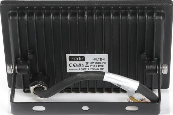 Lumax flomlys LED flomlys Lumax Heda flomlys HFL130N 30W 2400lm 4000K 120° IP65 svart
