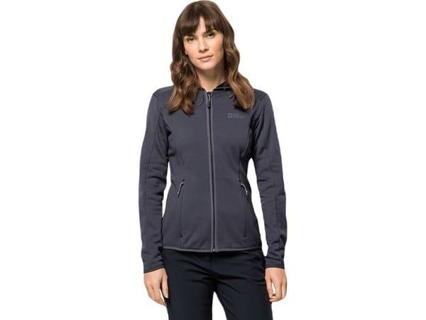 Jack Wolfskin damegenser Baiselberg Hooded Fz W graphite str. S (1710771_1388)