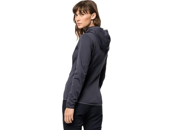Jack Wolfskin damegenser Baiselberg Hooded Fz W graphite str. S (1710771_1388)