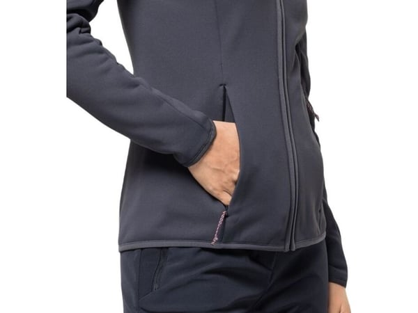 Jack Wolfskin damegenser Baiselberg Hooded Fz W graphite str. S (1710771_1388)