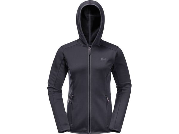 Jack Wolfskin damegenser Baiselberg Hooded Fz W graphite str. S (1710771_1388)