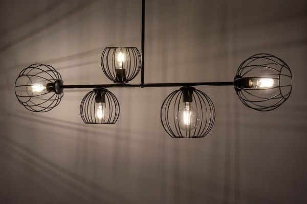 Hengelampe Sigma taklampe loftstil Madam 32368 i metall, svart