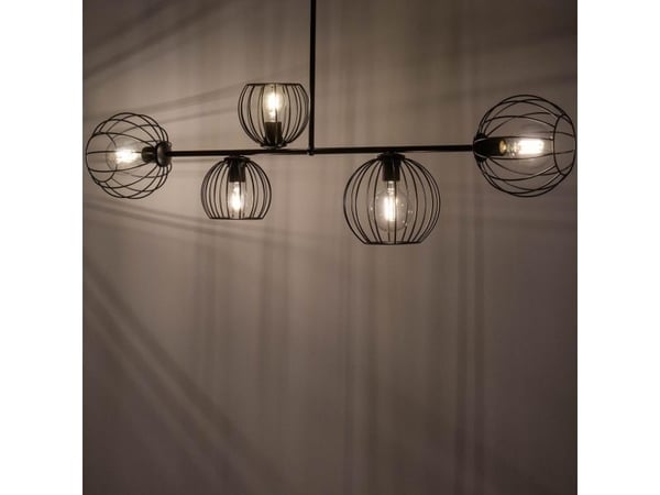 Hengelampe Sigma taklampe loftstil Madam 32368 i metall, svart