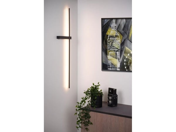 Lucide Segin vegglampe LED-list 10W 2700K metall svart
