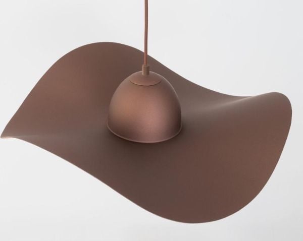 Sigma KAPELLO taklampe i metall med hatt brun