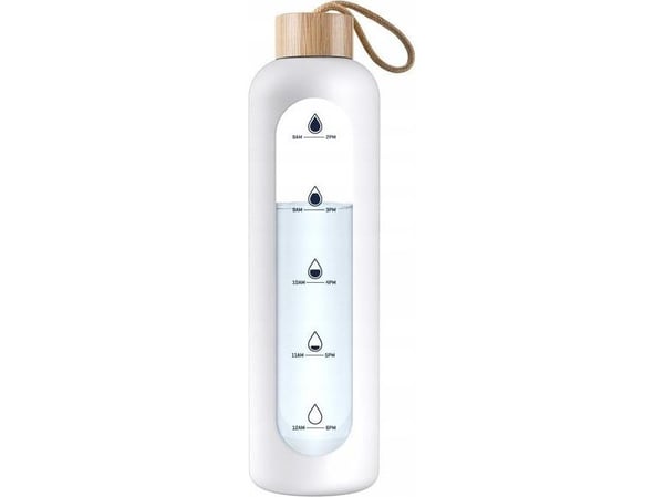 Wessper motivasjonsflaske 1 liter - hvit