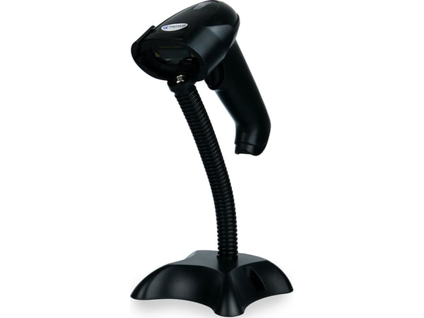 HDWR strekkodeleser Automatisk 1D-kodeleser med stativ og minnemodus HD44A HDWR strekkodeleser Automatisk 1D-kodeleser med stativ og minnemodus HD44A