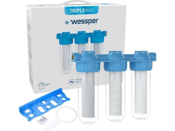 Wessper WESSPER TRIPLEMAX 3-Trinns VANNFILTERRØR 1''