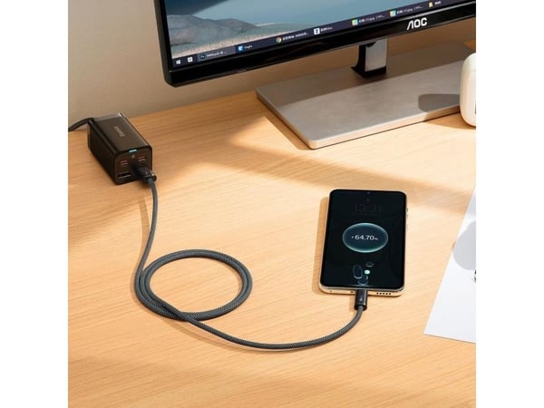 Baseus USB-A - USB-C 1 m USB-kaapeli Harmaa (CALD000616)