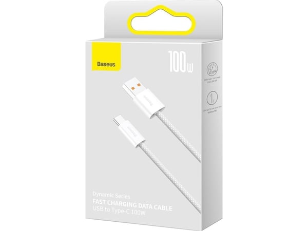 Baseus USB-A til USB-C-kabel 2 m hvit (CALD000702)
