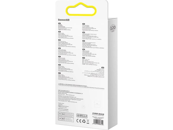 Baseus CASS030003, 1,2 m, USB A, USB C/Micro USB-A/Lightning, Blå