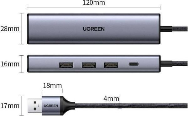 Ugreen - Verkkosovitin - 1000Base-T