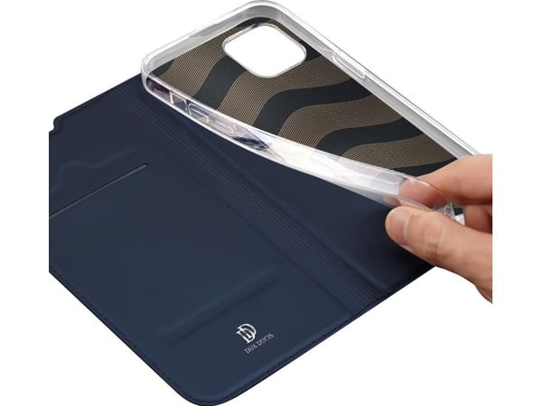 Dux Ducis Dux Ducis Skin Pro hylsterdeksel med klaff iPhone 14 Max blå