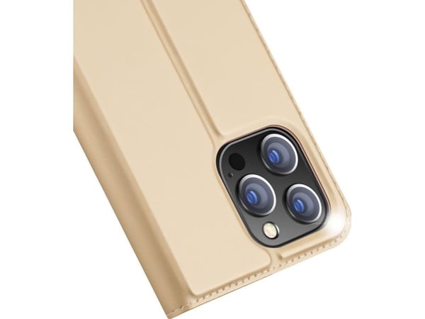 Dux Ducis Dux Ducis Skin Pro hylsterdeksel med klaff iPhone 14 Pro gull