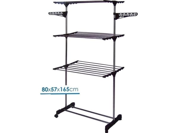 Tørkestativ for vask og håndklær Bathroom Solutions, 80x57x165 cm