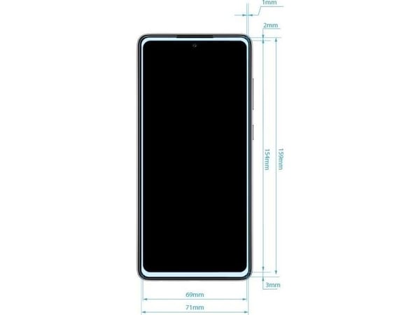 Crong Crong 7D Nano flexibelt glas - hybridt skyddsglas 9H för hela skärmen Samsung Galaxy A72