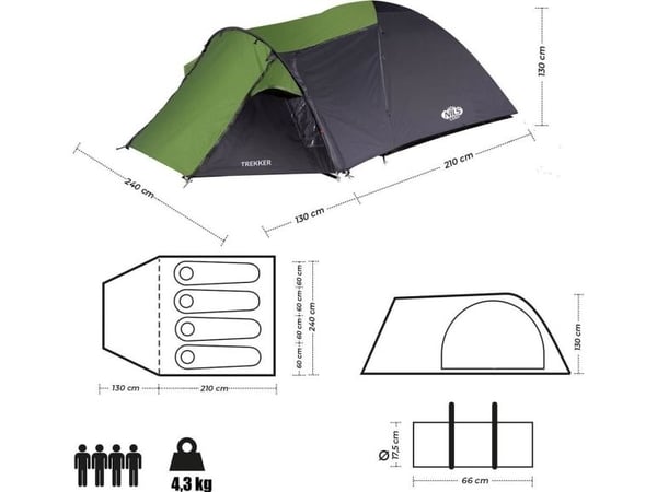 Nils Extreme NC6012 - campingtält