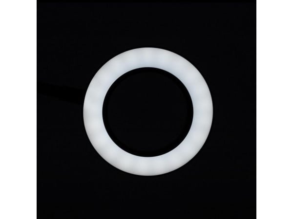 Activeshop LED lupe lampe Snake Ring til skrivebord svart