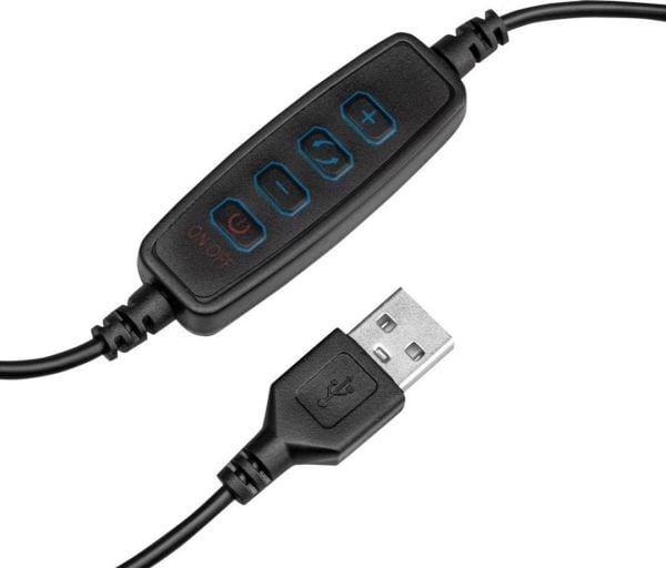 Activeshop LED lupe lampe Snake Ring til skrivebord svart