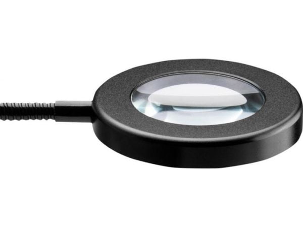 Activeshop LED lupe lampe Snake Ring til skrivebord svart