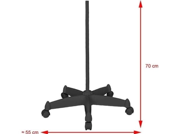 Activeshop LED-lupelampe GLOW MOONLIGHT 8013/6" svart med stativ