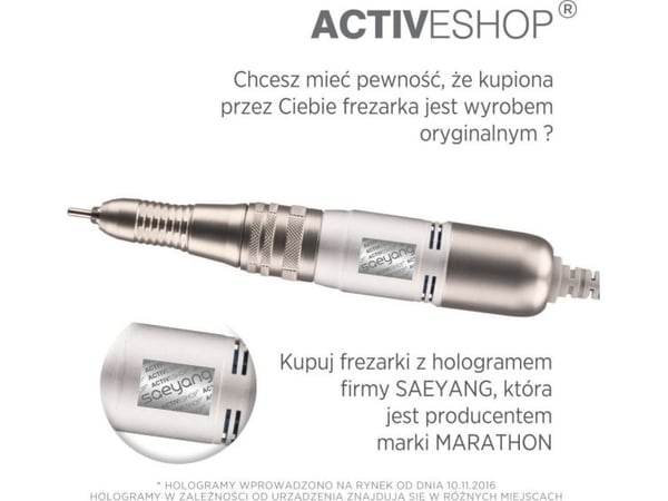 SaeYang batteridrevet neglefreser Marathon K38 CRAFIEN MINI CZARNA