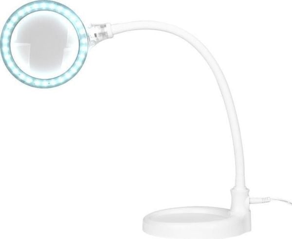 Activeshop lupe-lampe ELEGANTE 2014-2R 30 LED SMD 5D med stativ og klemme til bord