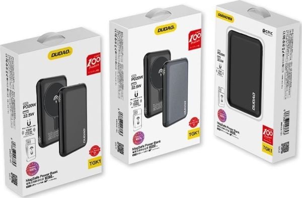 Powerbank Dudao TGK1 10000 mAh, granatblå