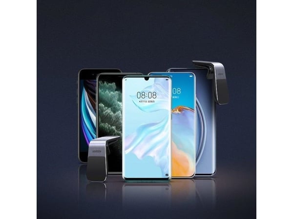 Ugreen - Bilholder for mobiltelefon - magnetic, air vent - sølv