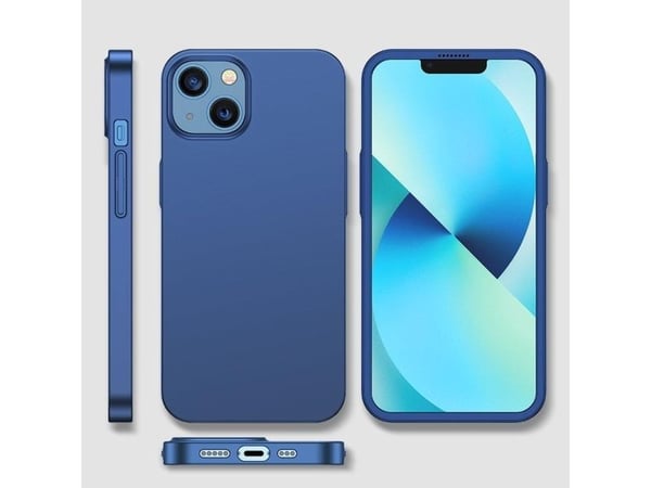 Joyroom Joyroom 360 Full Case-deksel for iPhone 13 bak- og frontdeksel + herdet glass blå (JR-BP927 blå)
