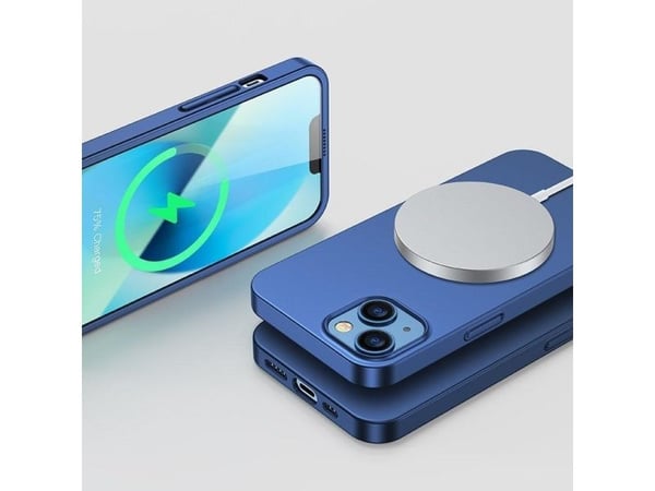 Joyroom Joyroom 360 Full Case-deksel for iPhone 13 bak- og frontdeksel + herdet glass blå (JR-BP927 blå)