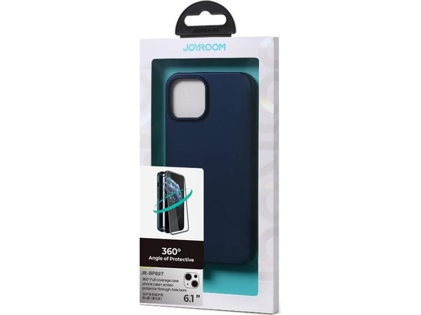 Joyroom Joyroom 360 Full Case-deksel for iPhone 13 bak- og frontdeksel + herdet glass blå (JR-BP927 blå)